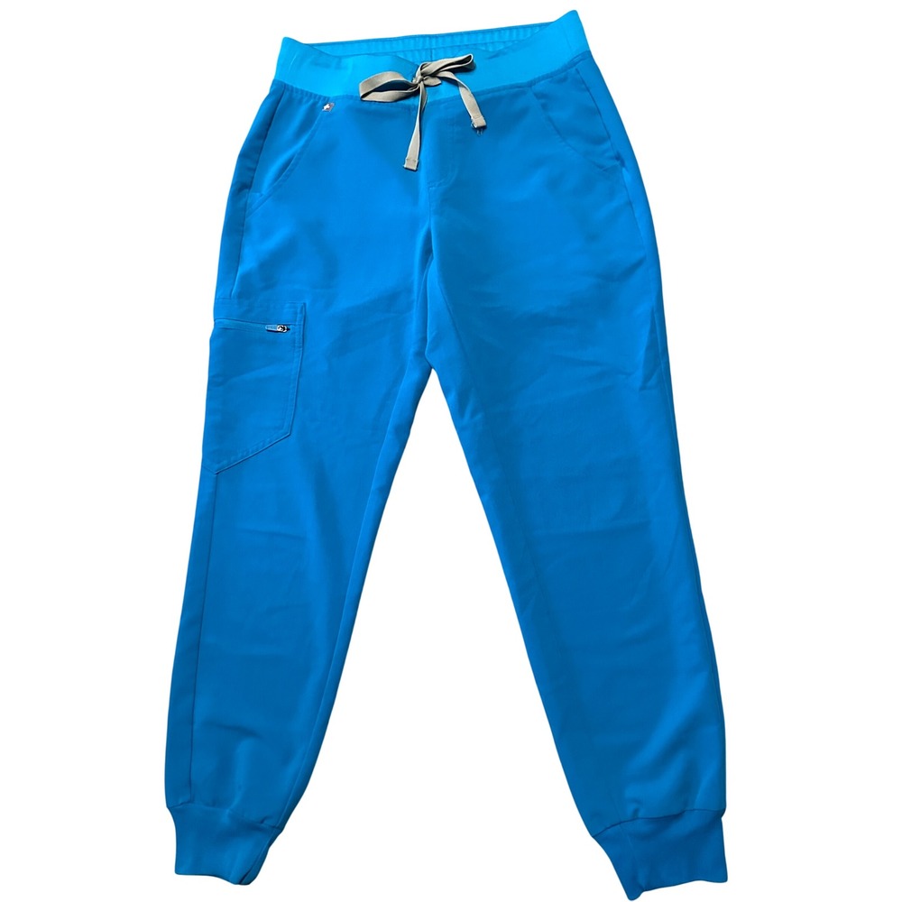 Figs Zamora Jogger Scrub Pants Teal Blue XS Petite‎